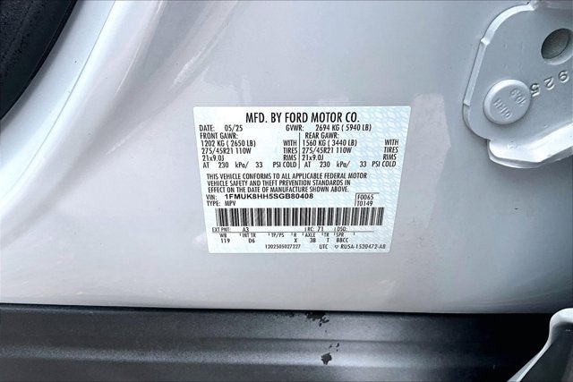 2025 Ford Explorer Platinum