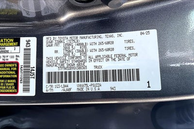 2025 Toyota Tundra 1794 Edition