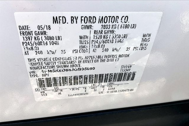 2018 Ford Explorer XLT