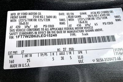 2020 Ford Super Duty F-250 SRW 4WD