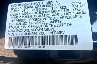2023 Honda Pilot TrailSport