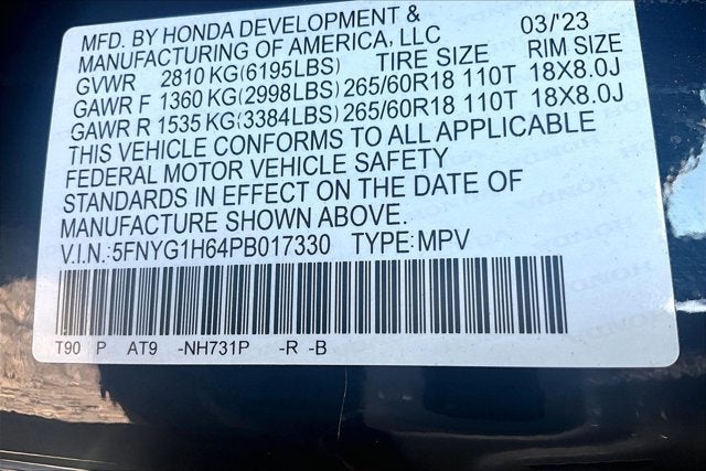 2023 Honda Pilot TrailSport