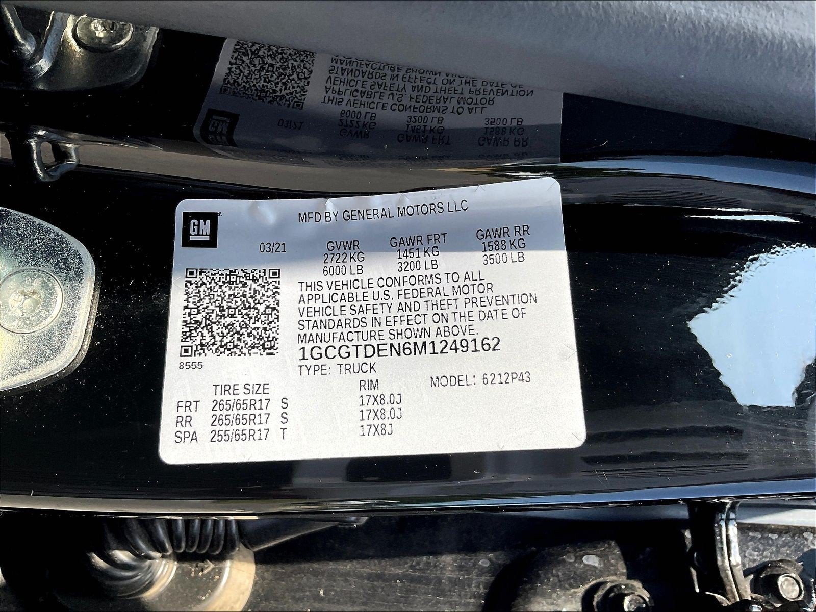 2021 Chevrolet Colorado 4WD Crew Cab Short Box Z71