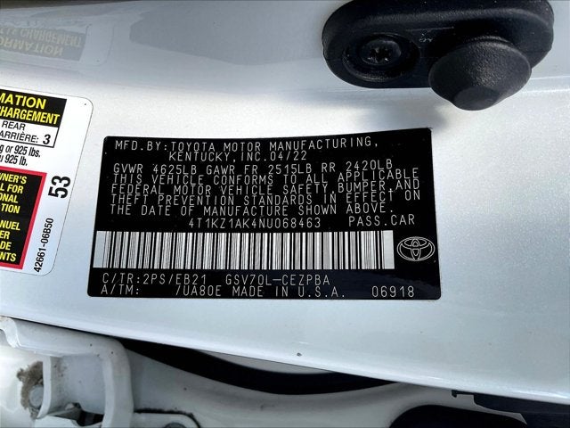 2022 Toyota Camry Base