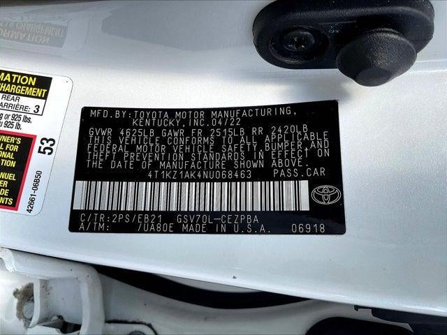 2022 Toyota Camry XSE V6