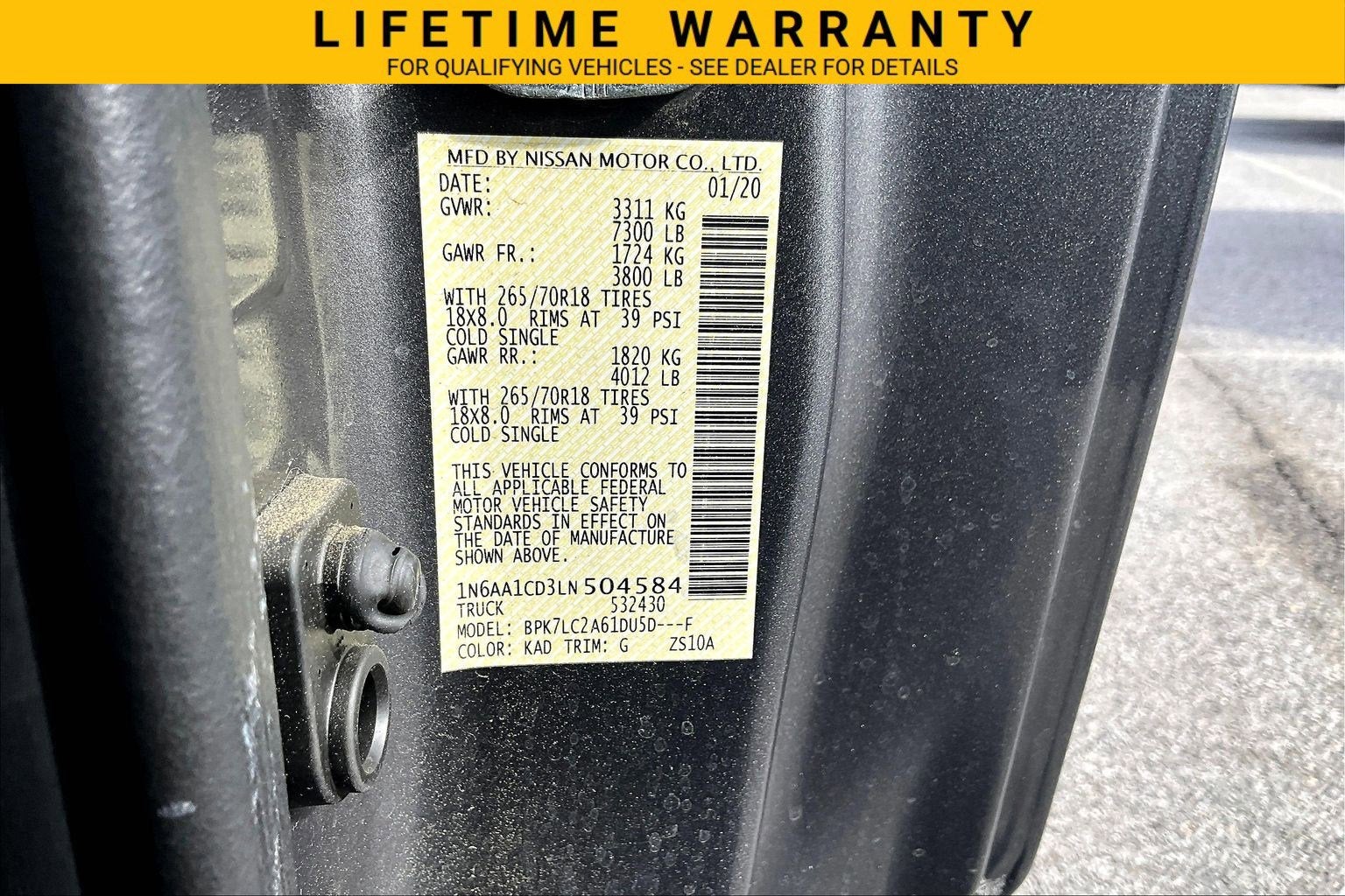 2020 Nissan Titan SV