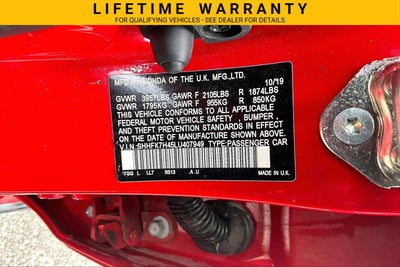 2020 Honda Civic Hatchback Sport