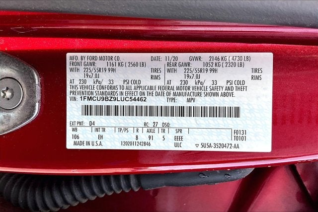 2020 Ford Escape SE Sport Hybrid