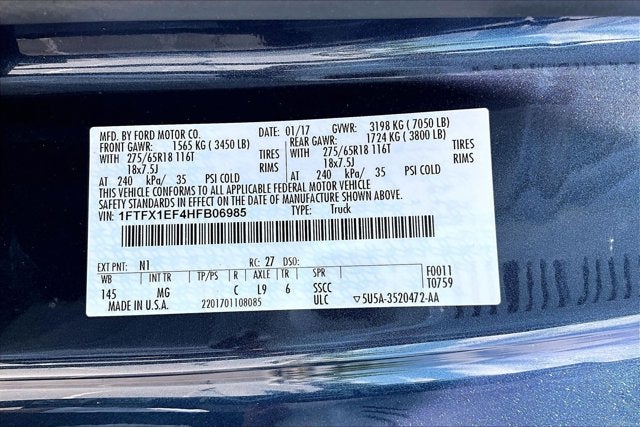 2017 Ford F-150 XL