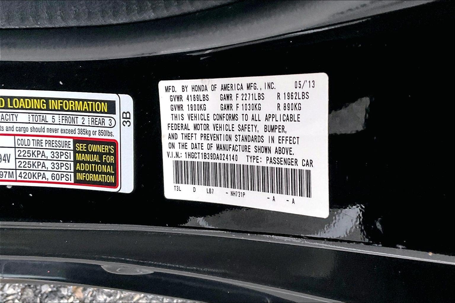 2013 Honda Accord Cpe LX-S