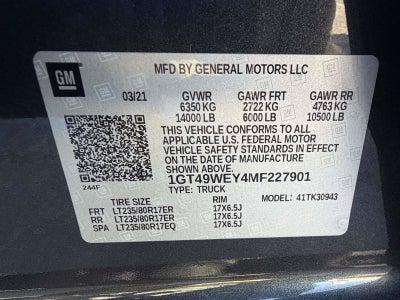 2021 GMC Sierra 3500HD 4WD Crew Cab Long Bed Denali
