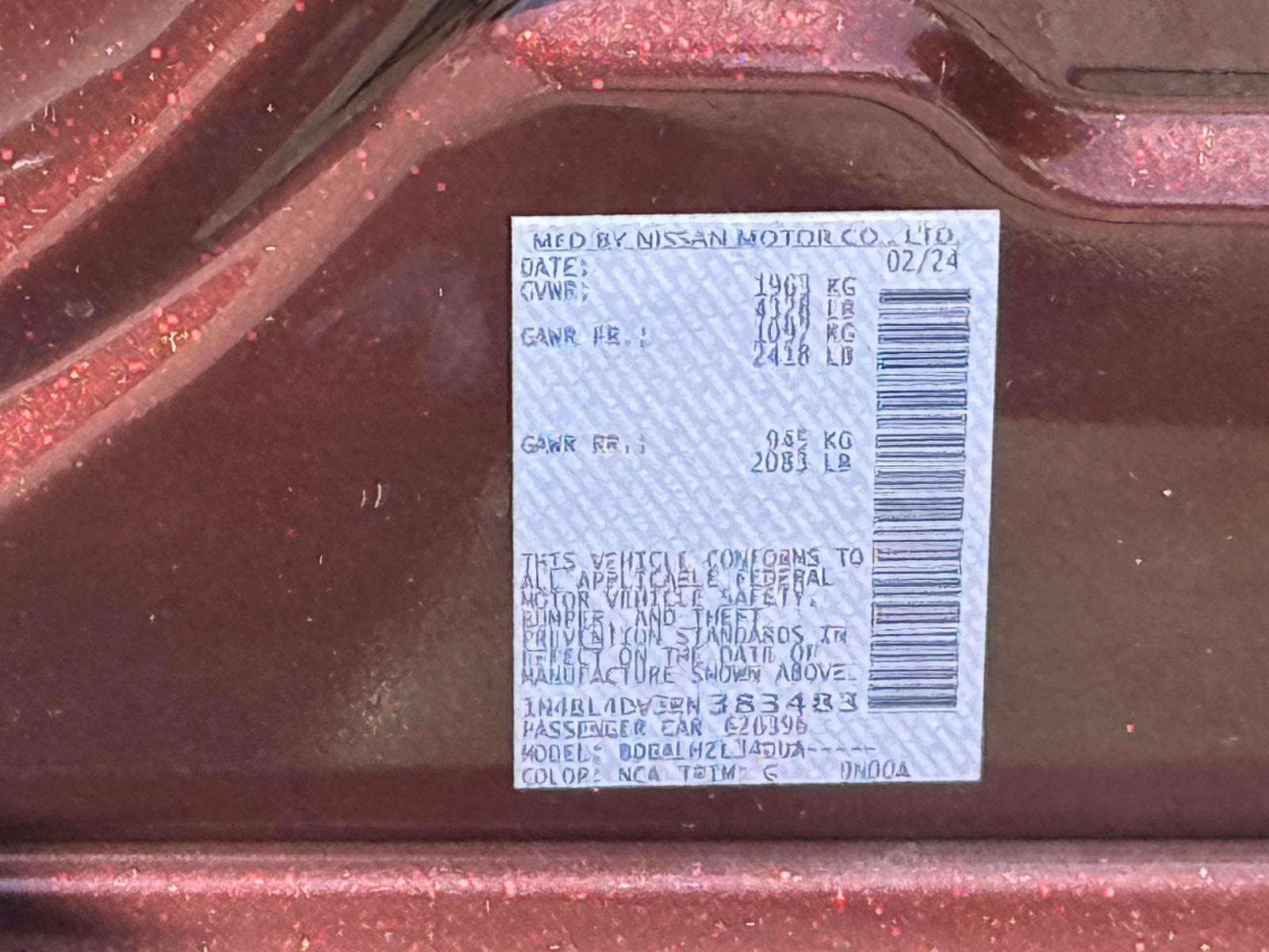 2024 Nissan Altima 2.5 SV