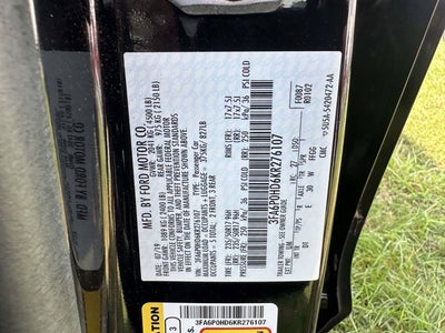 2019 Ford Fusion SE