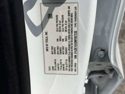 2021 Tesla Model 3 Standard Range Plus