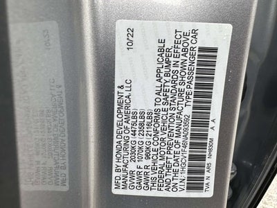 2022 Honda Accord Sedan Sport SE