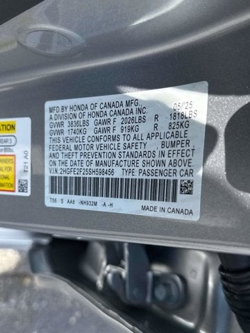 2025 Honda Civic Sedan LX