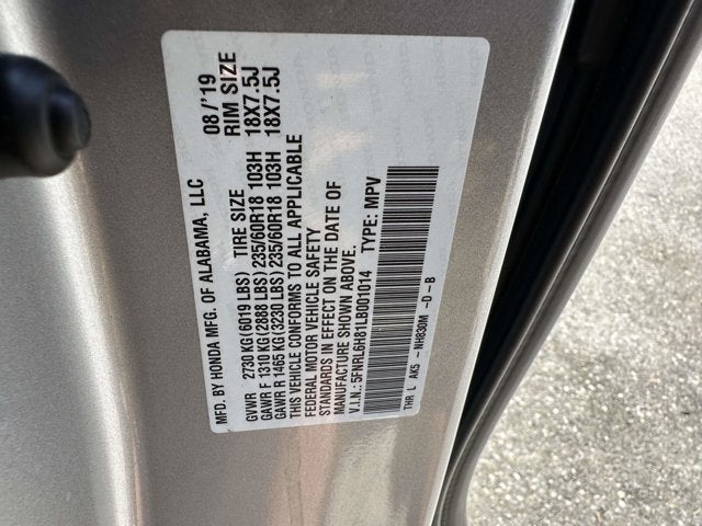2020 Honda Odyssey Touring