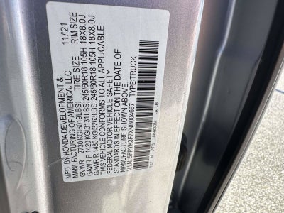 2022 Honda Ridgeline RTL-E
