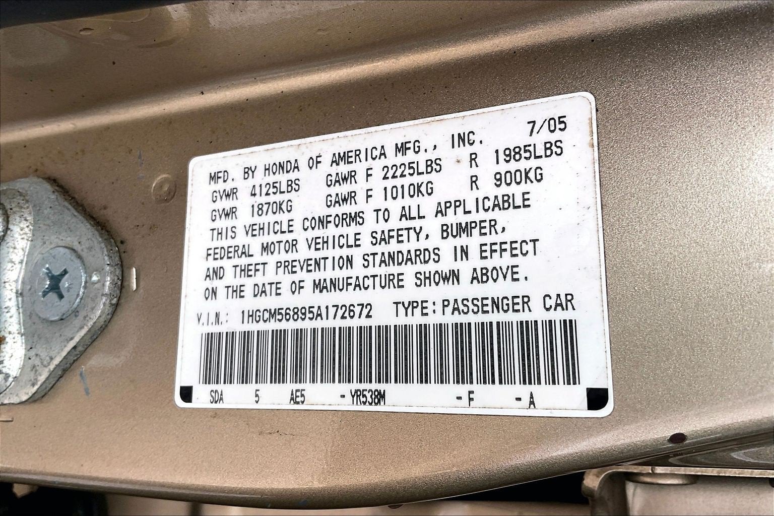 2005 Honda Accord EX-L