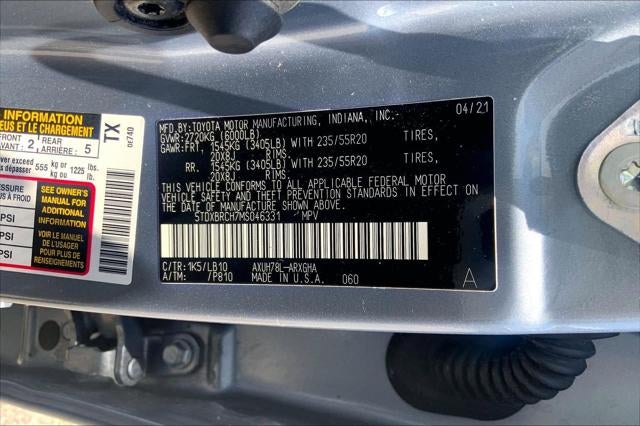 2021 Toyota HIGHLANDER HYBRD Hybrid Limited