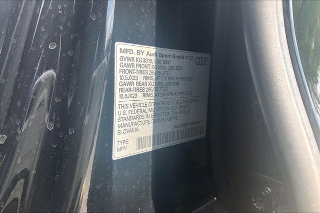 2023 Audi RS Q8 4.0 TFSI quattro