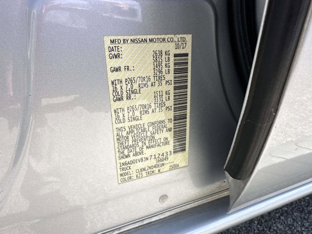 2018 Nissan Frontier SV V6