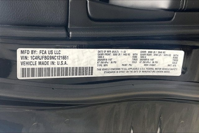 2022 Jeep Grand Cherokee WK Limited