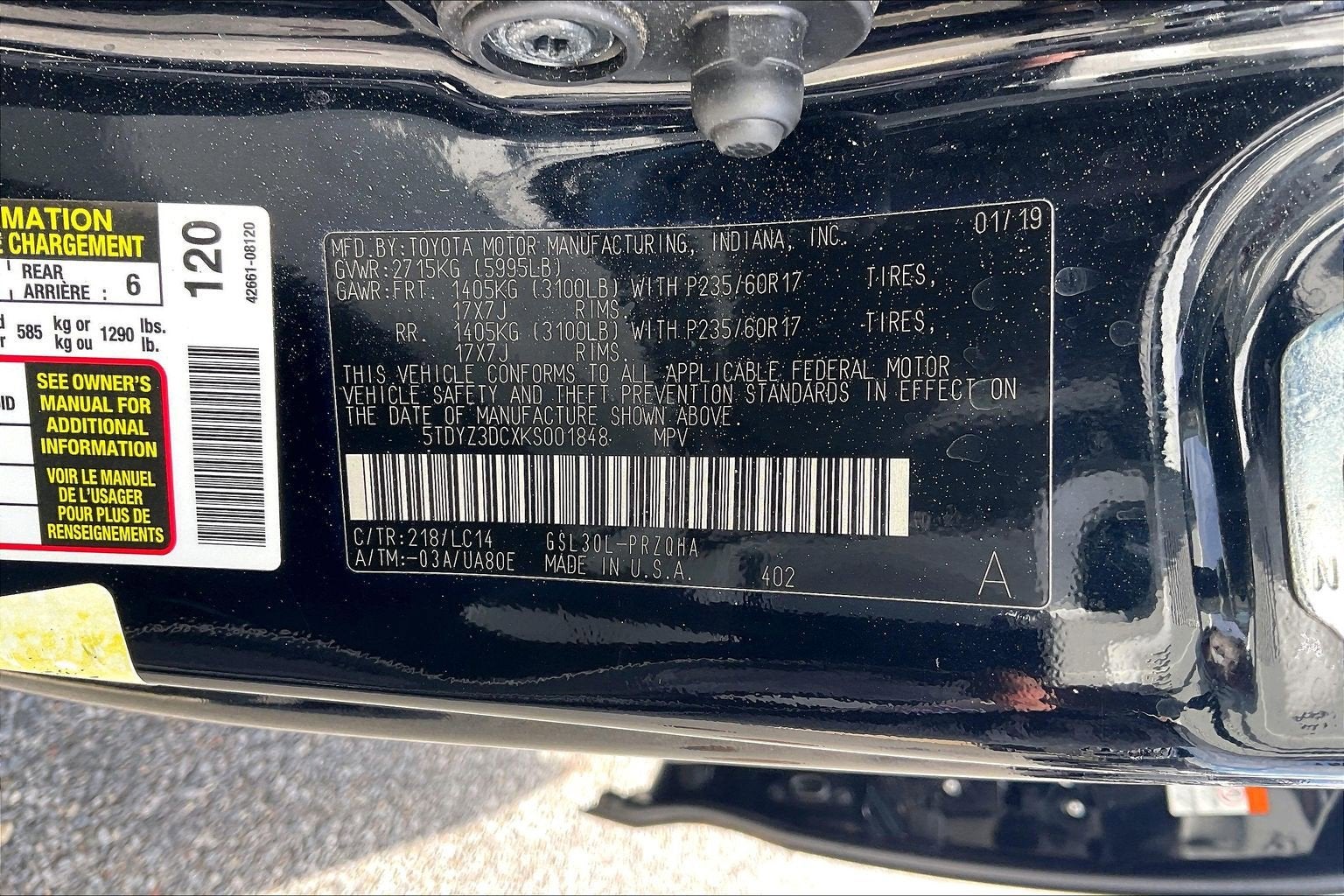 2019 Toyota Sienna XLE