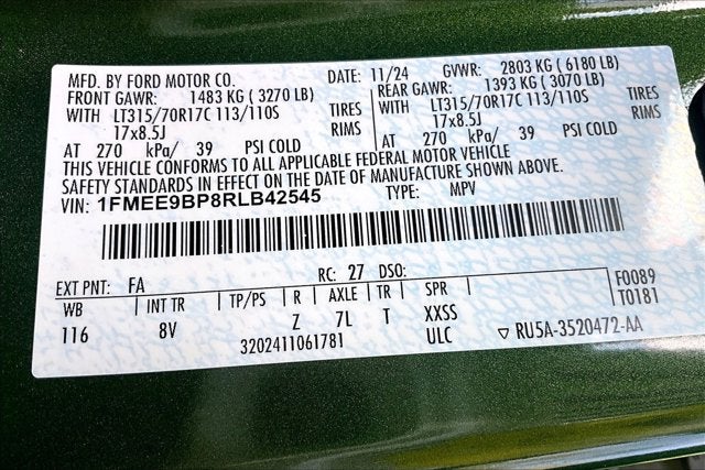 2024 Ford Bronco Badlands SASQUATCH