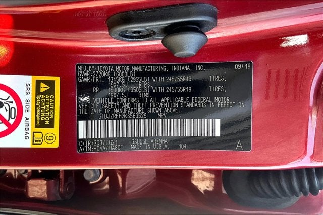 2019 Toyota Highlander SE