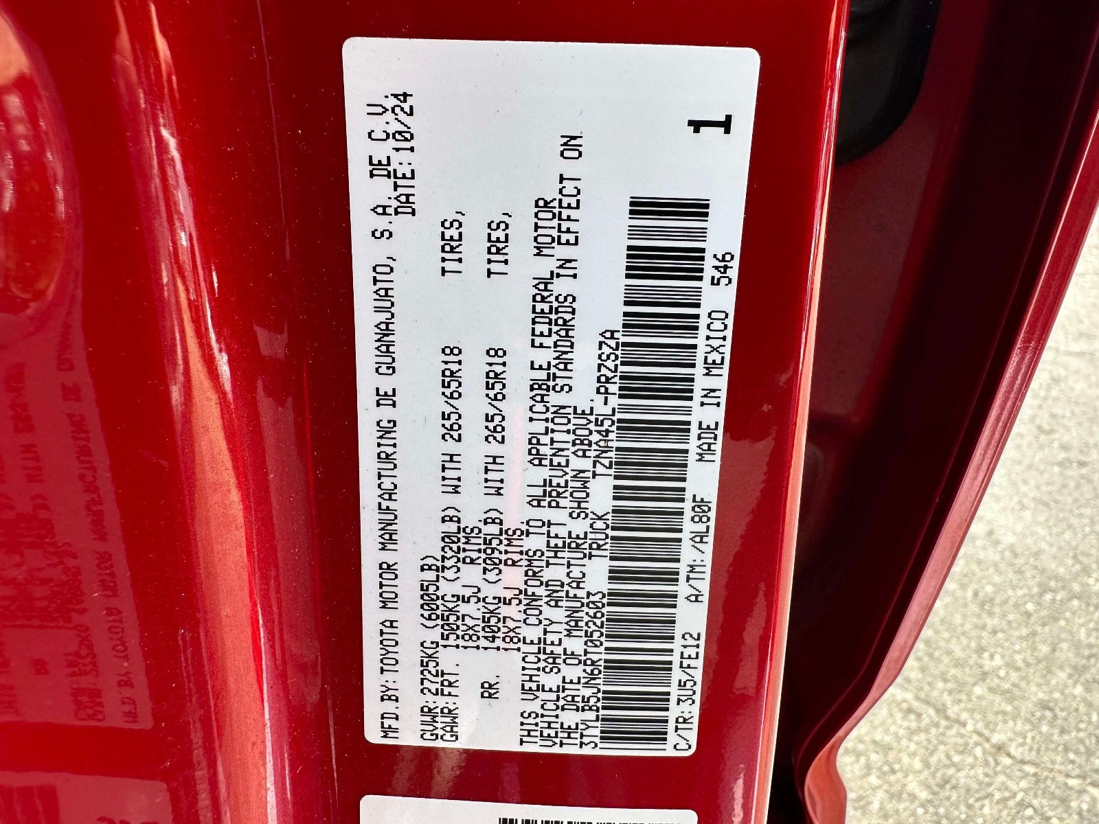 2024 Toyota Tacoma 4WD SR5
