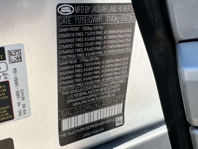 2020 Land Rover Range Rover HSE
