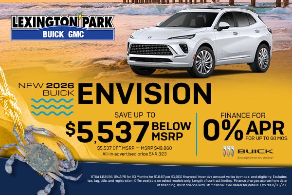 2026 Envision: Up to $5,537 off MSRP OR Finance for 0% APR