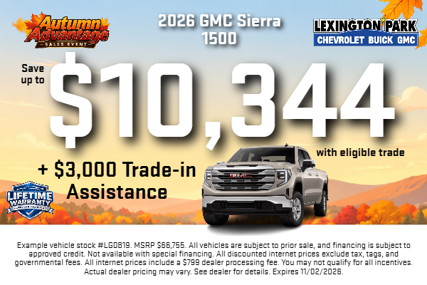 Up to $10,344 off Sierra 1500