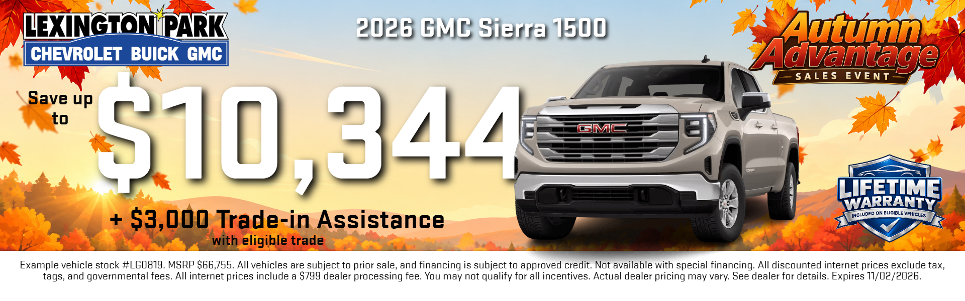 Up to $10,344 off Sierra 1500